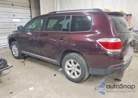 2012 Toyota Highlander Base z USA, uszkodzony, nr VIN 5TDZK3EH2CS061580